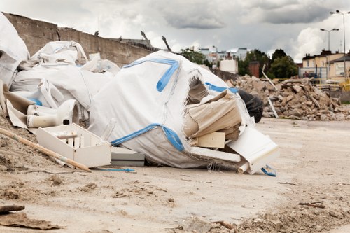 Recycling process in a Neasden waste management center